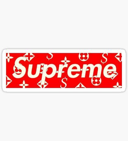 supreme x lv stickers redbubble|supreme x louis vuitton jacket.